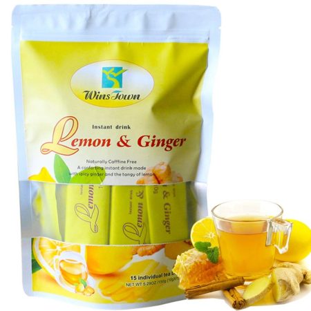 Lemon ginger flavor tea Instant Honey Ginger Tea slimming drink powder