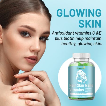 Hair Nail Skin Vitamin Gummy Candy Bear - Whitening Skin Gummies For Collagen Protein